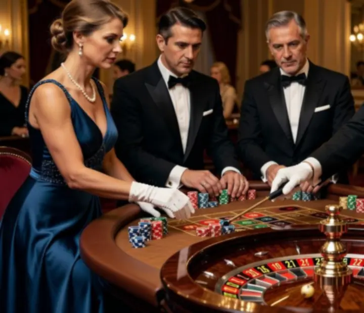 Stół do ruletki i blackjacka prowadzone przez charyzmatycznego krupiera
