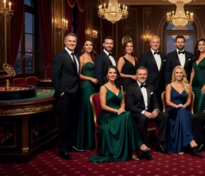 Zespół Wonderstar s. r. o. podczas eleganckiego kasynowego wydarzenia w luksusowej oprawie